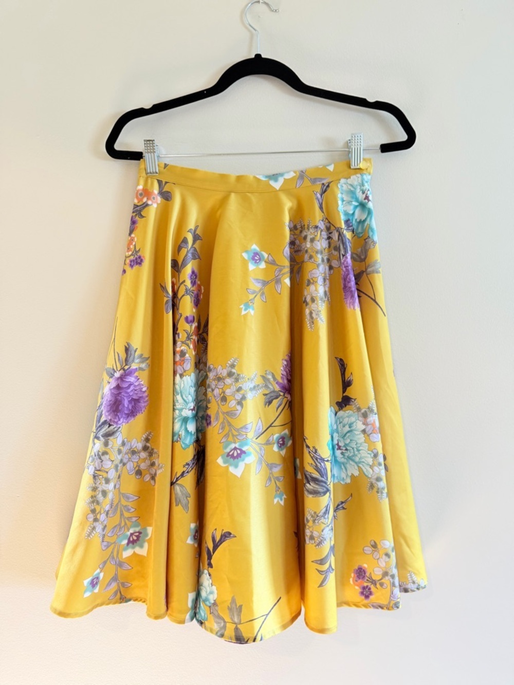 Modcloth Fervour Floral Ikebana Circle Skirt Size small